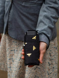 Fulton compact umbrella Golden Bees black multi, imported from the UK