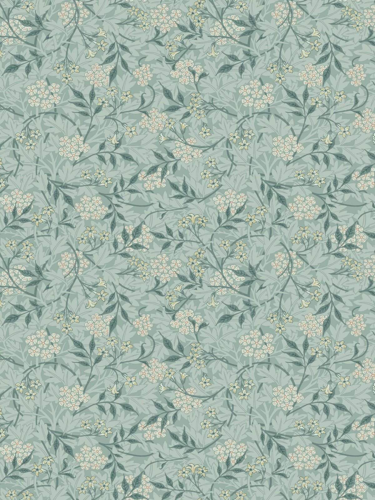 FreeSpirit Jasmine Aqua fabric 13.7m roll, UK version