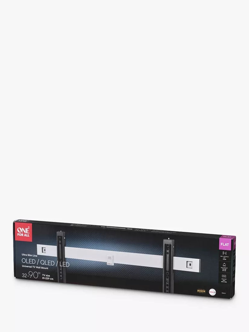 One For All WM6611 ultra slim fixed TV bracket for 32-90 inch (British brand)