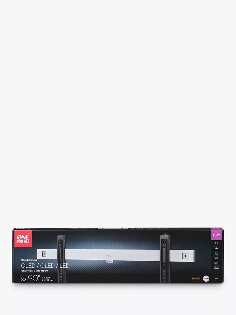One For All WM6611 ultra slim fixed TV bracket for 32-90 inch (British brand)