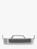 Le Creuset stainless steel roaster with non-stick rack, 35cm, UK version