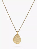 LARNAUTI gold pebble locket necklace, imported from the UK