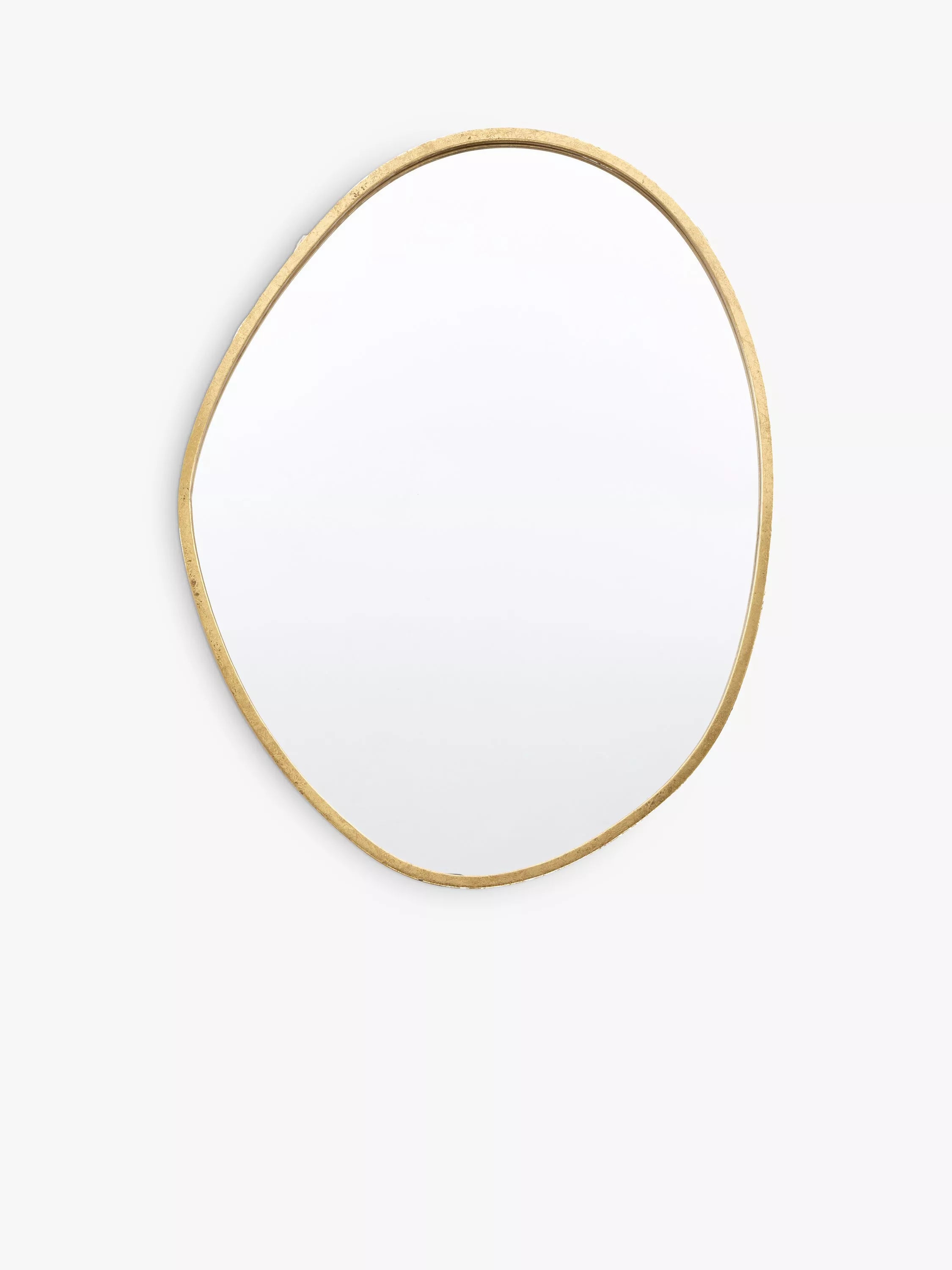 Gallery Direct wall mirror organic free-form gold 90x70cm, imported from the UK