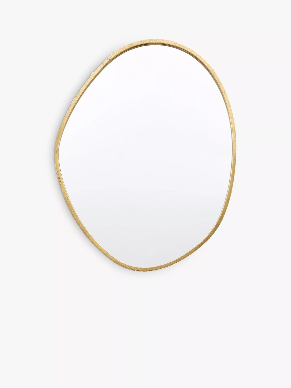 Gallery Direct wall mirror organic free-form gold 90x70cm, imported from the UK