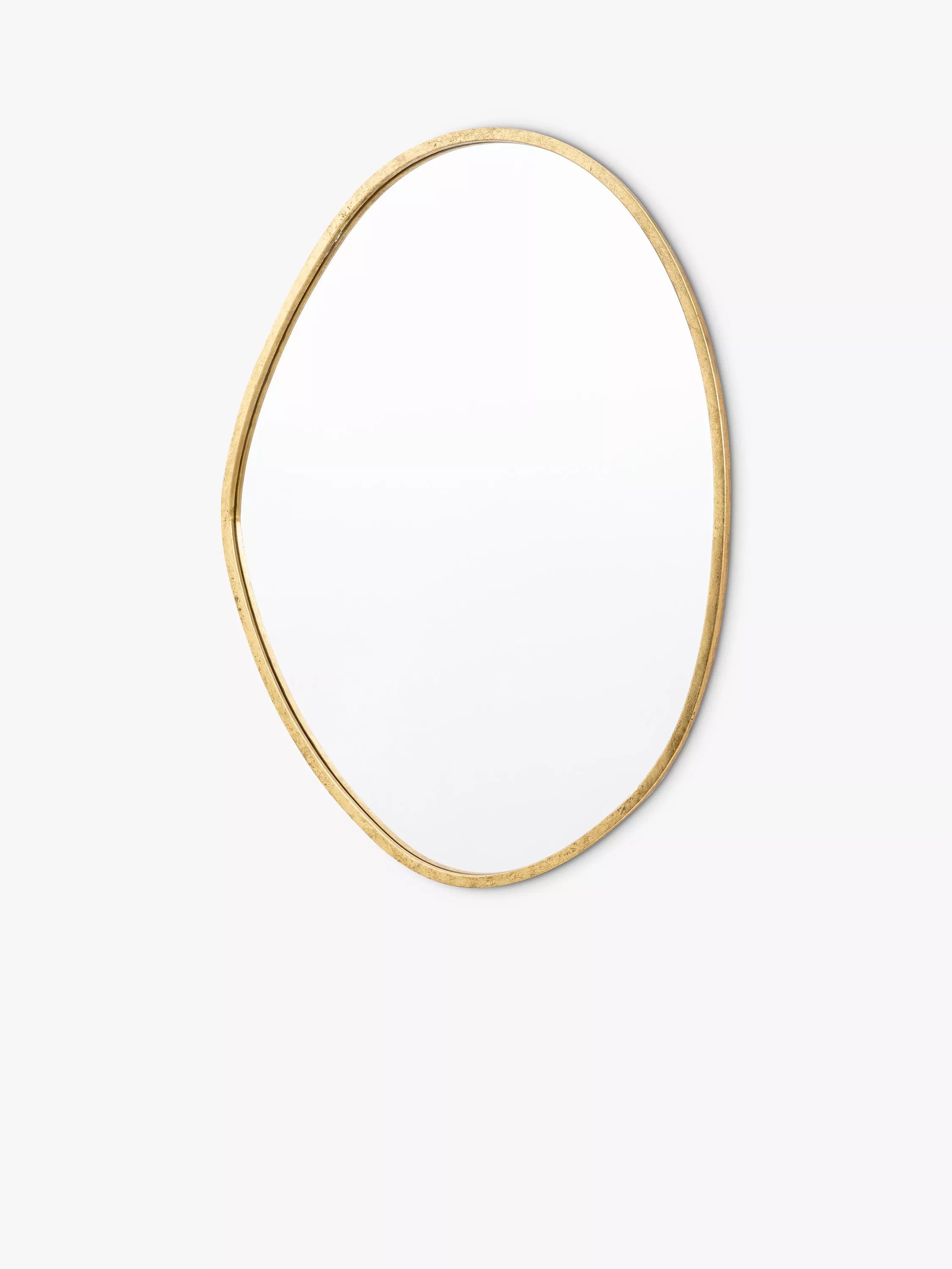 Gallery Direct wall mirror organic free-form gold 90x70cm, imported from the UK