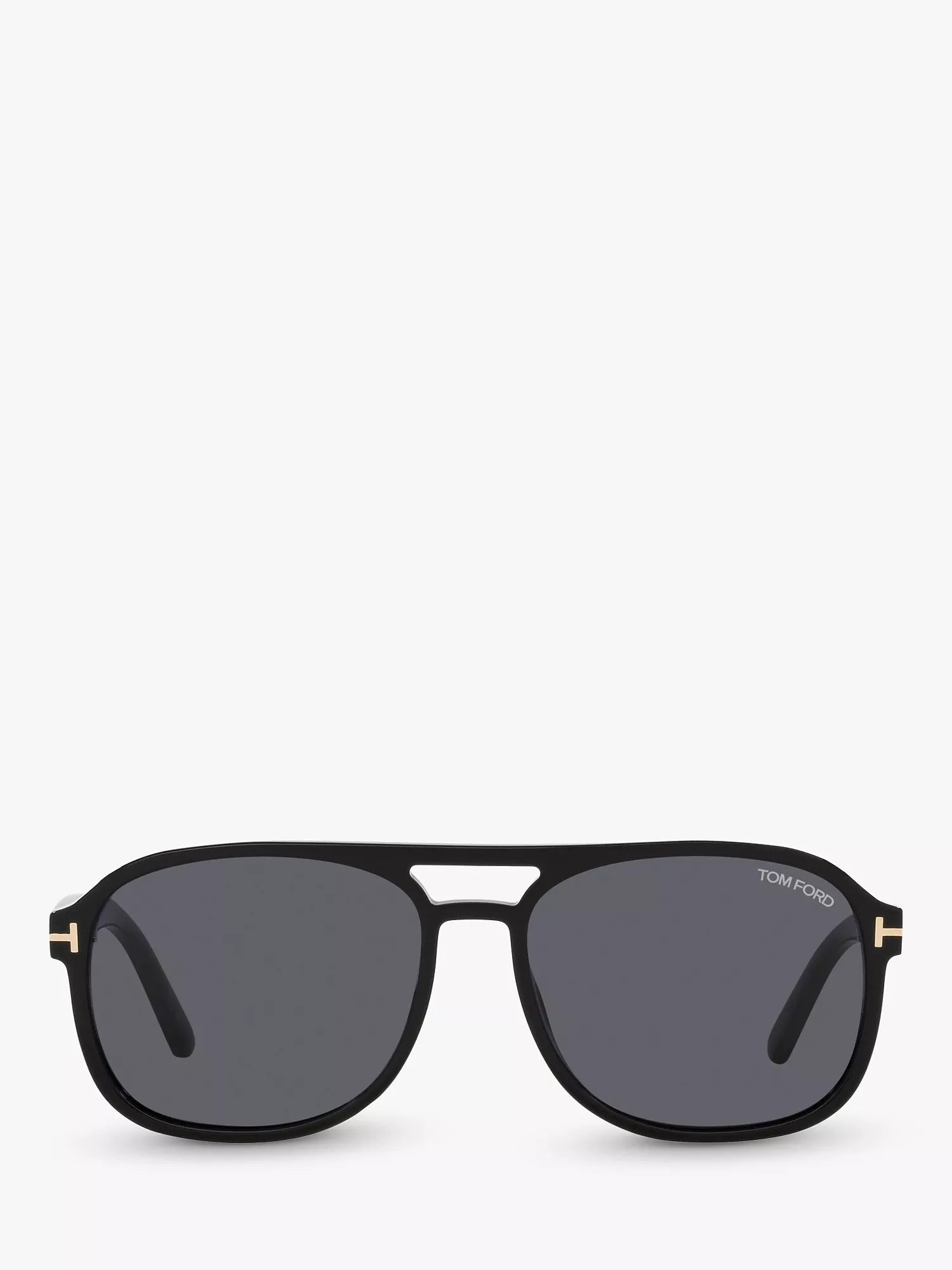 TOM FORD Rosco square sunglasses shiny black grey (British brand)