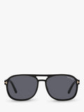 TOM FORD Rosco square sunglasses shiny black grey (British brand)