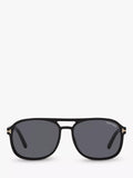 TOM FORD Rosco square sunglasses shiny black grey (British brand)