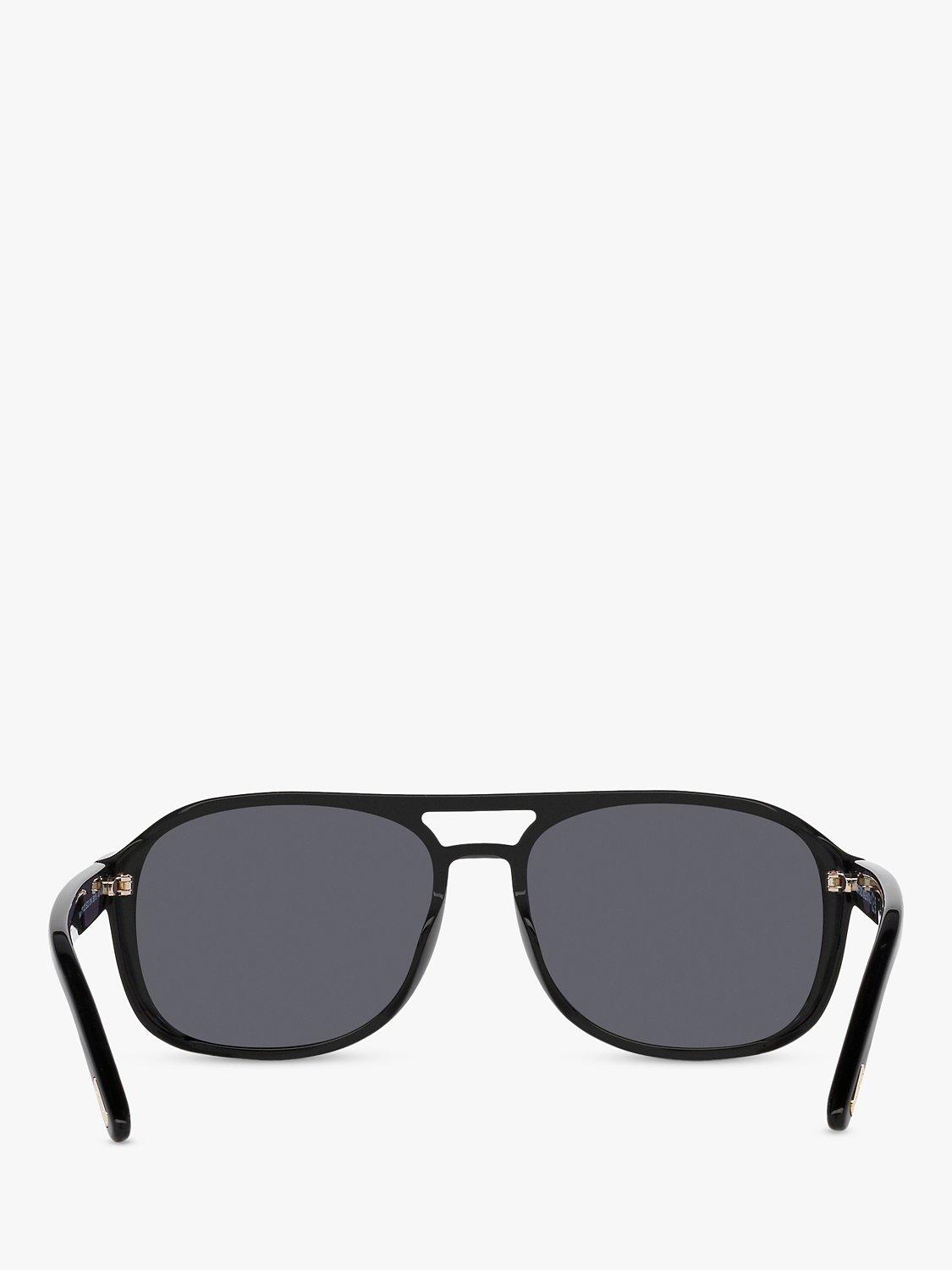 TOM FORD Rosco square sunglasses shiny black grey (British brand)