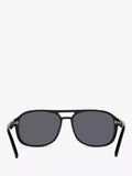 TOM FORD Rosco square sunglasses shiny black grey (British brand)