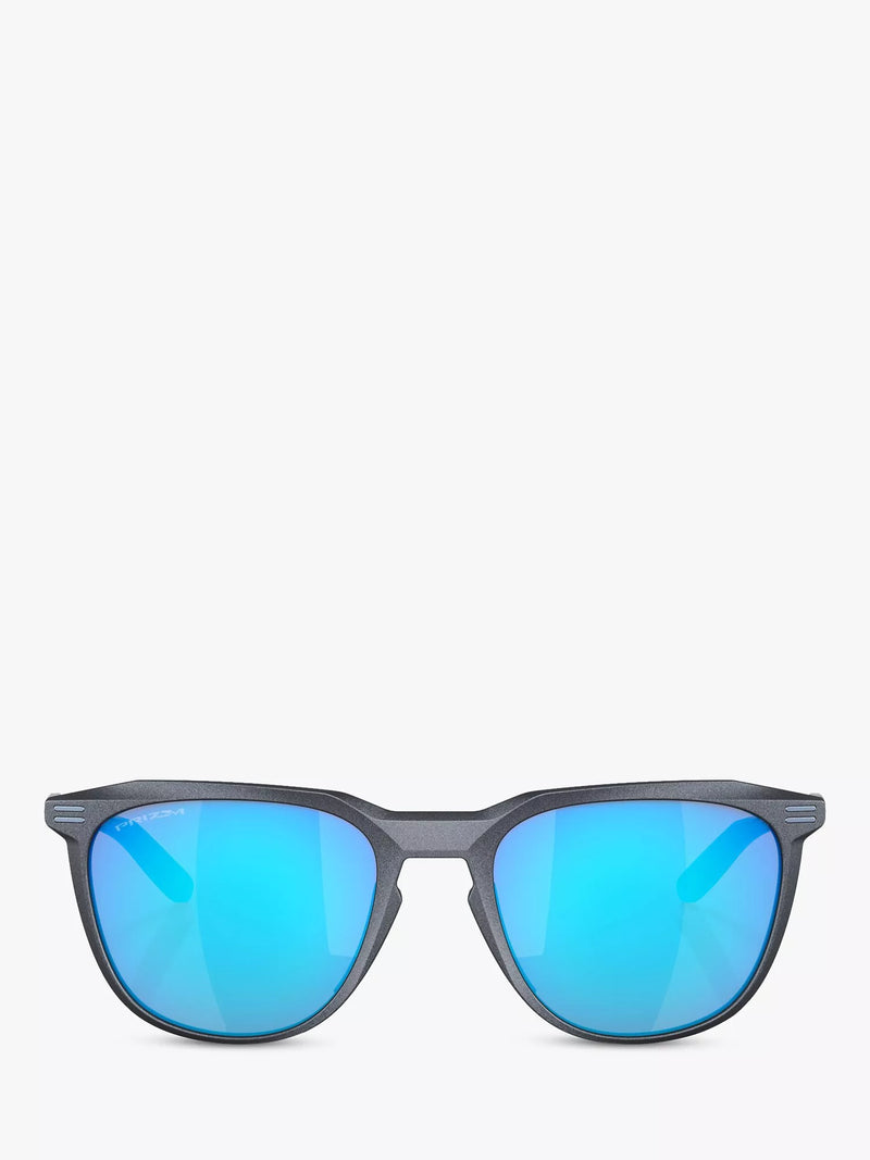 Oakley Thurso Sunglasses Blue Steel men's round - British product