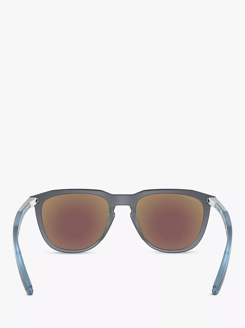 Oakley Thurso Sunglasses Blue Steel men's round - British product
