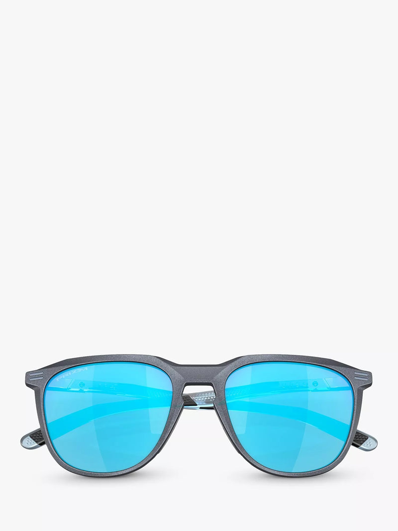 Oakley Thurso Sunglasses Blue Steel men's round - British product
