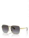 Ralph Lauren square sunglasses shiny gold metal frame - British product