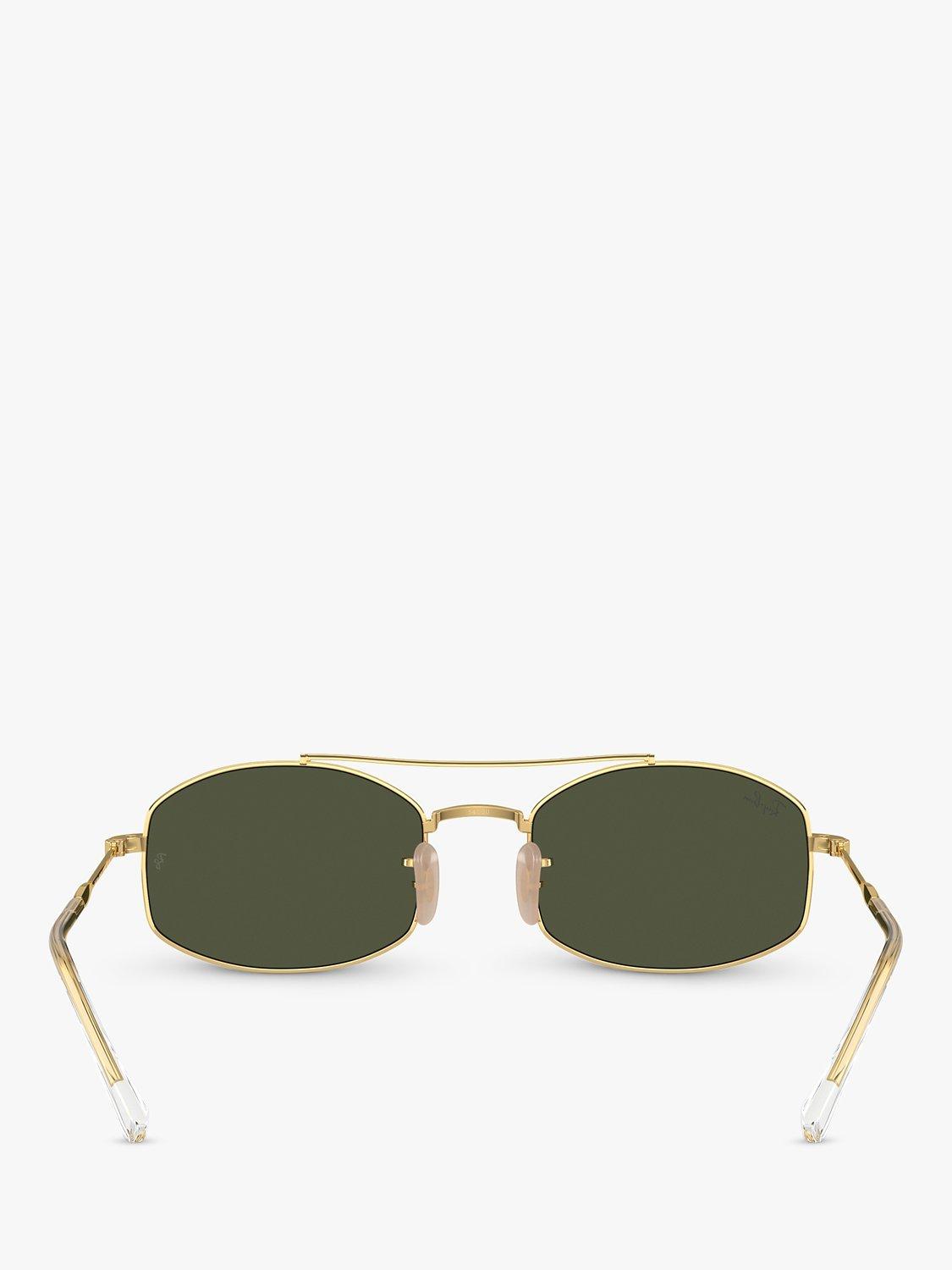 Ray-Ban oval sunglasses gold green 54mm - British product