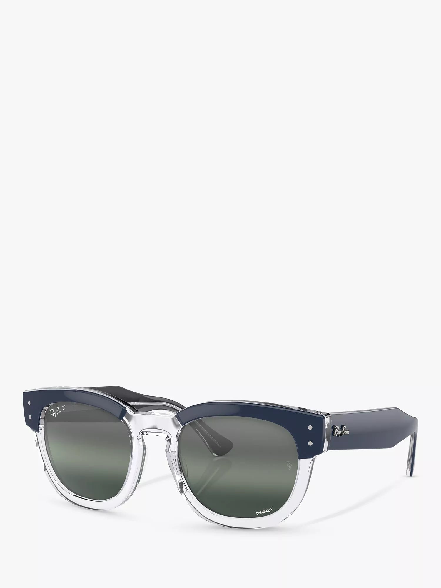 Ray-Ban RB0298S round sunglasses blue transparent frame 53mm, imported from the UK