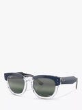 Ray-Ban RB0298S round sunglasses blue transparent frame 53mm, imported from the UK