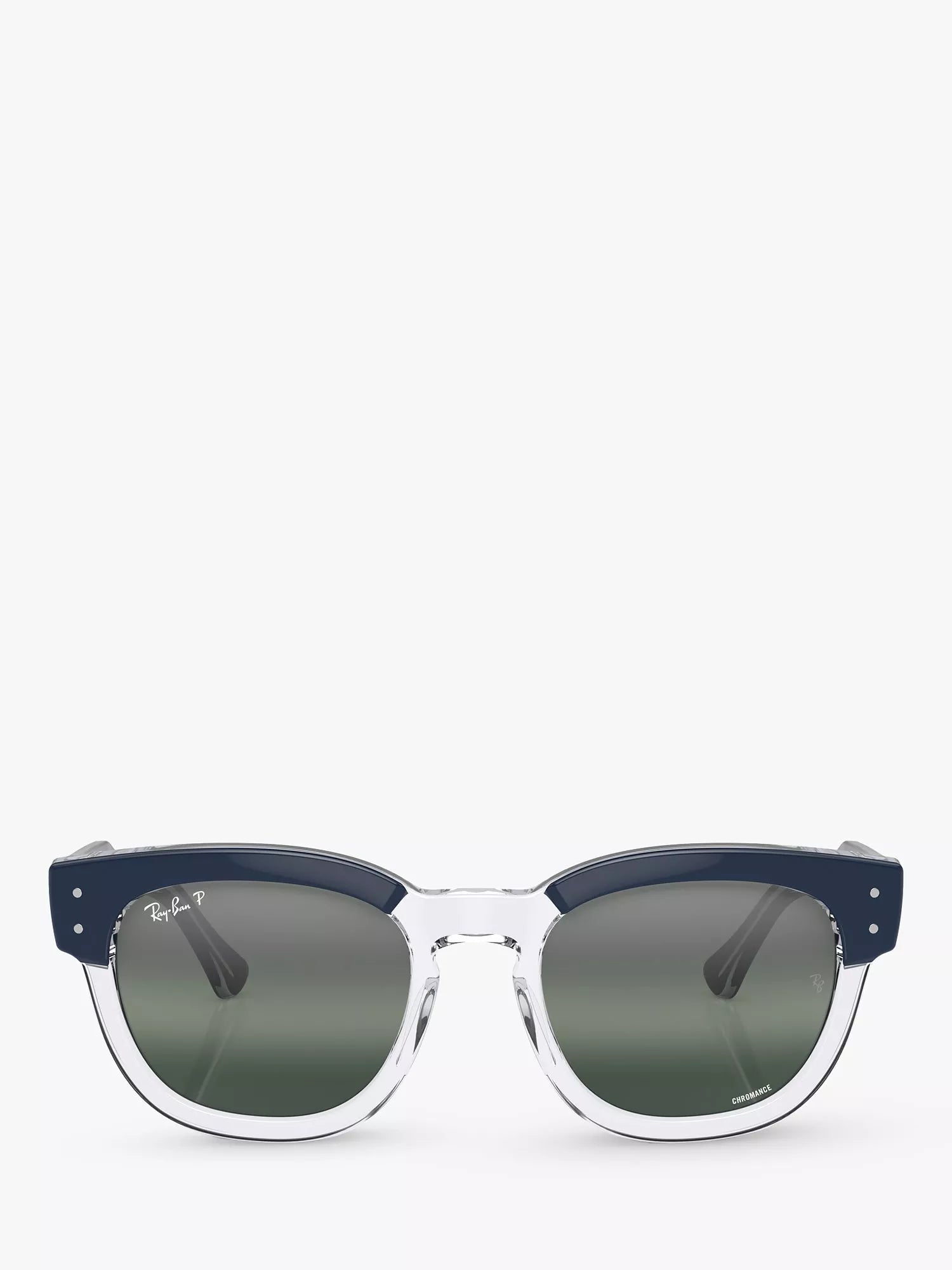 Ray-Ban RB0298S round sunglasses blue transparent frame 53mm, imported from the UK