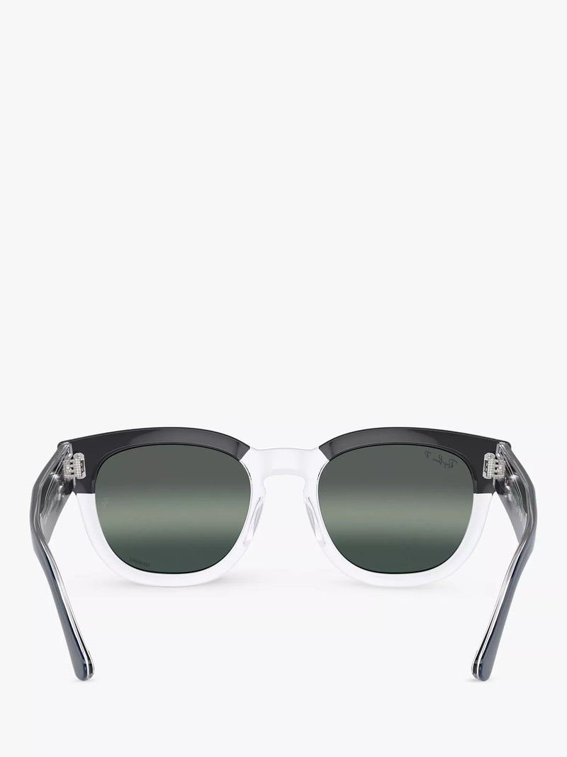 Ray-Ban RB0298S round sunglasses blue transparent frame 53mm, imported from the UK