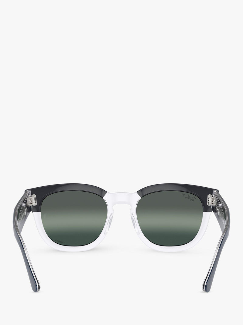 Ray-Ban RB0298S round sunglasses blue transparent frame 53mm, imported from the UK