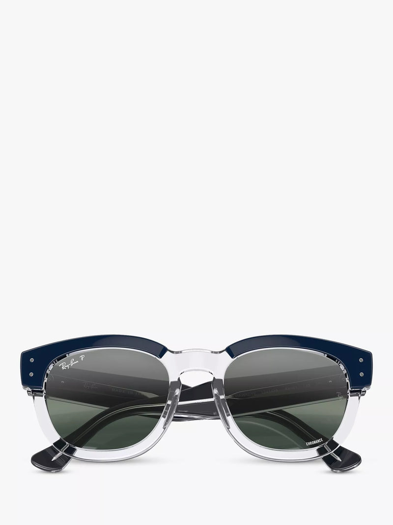 Ray-Ban RB0298S round sunglasses blue transparent frame 53mm, imported from the UK