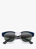 Ray-Ban RB0298S round sunglasses blue transparent frame 53mm, imported from the UK