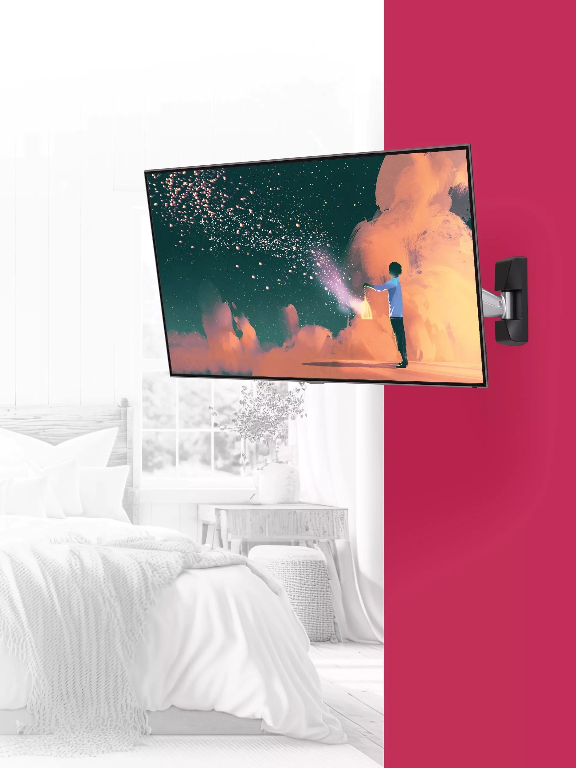 AVF multi position TV wall mount for 43 inch TVs, imported from the UK