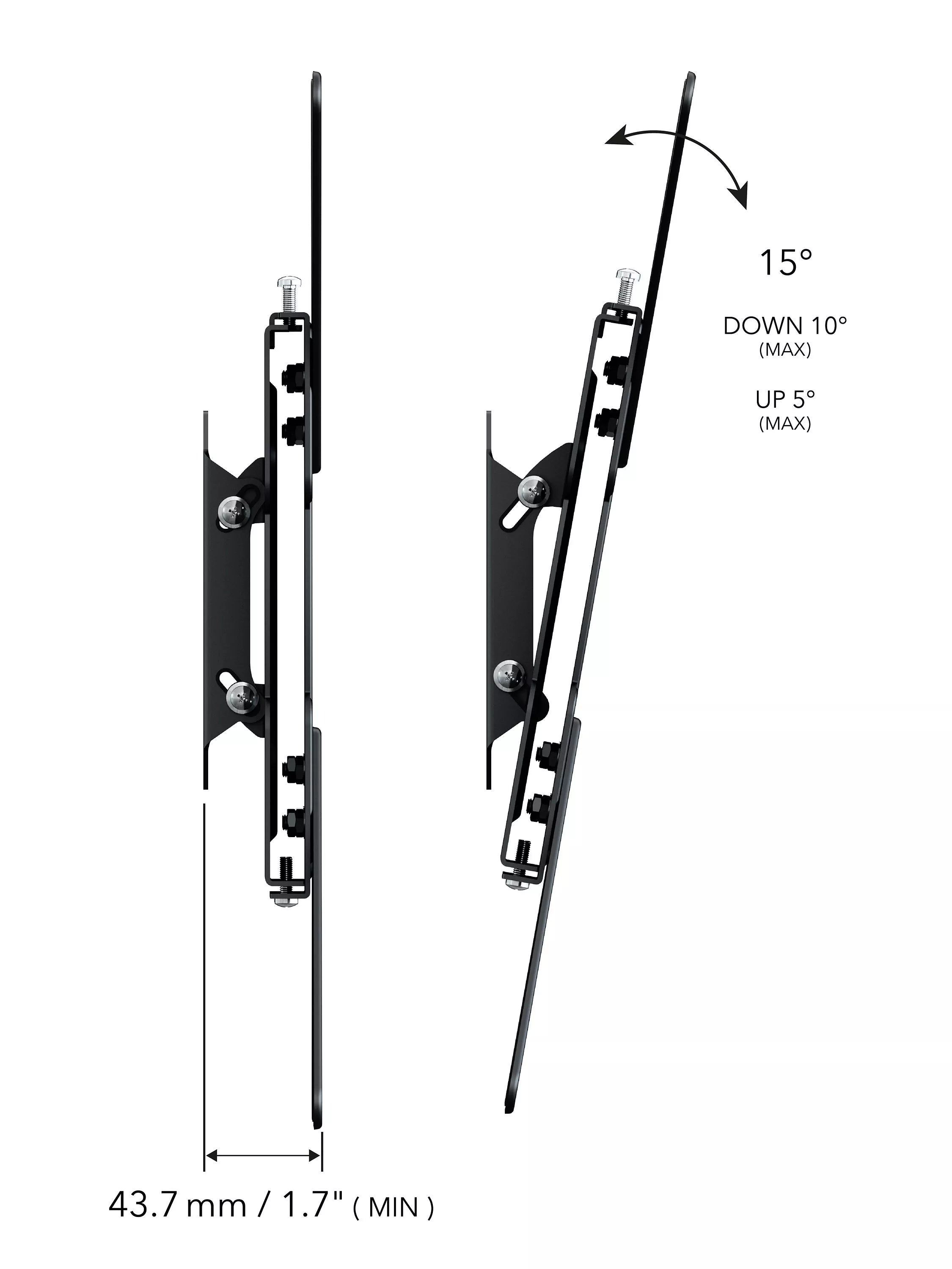 AVF tilting wall mount for 26-65 inch TVs - British product