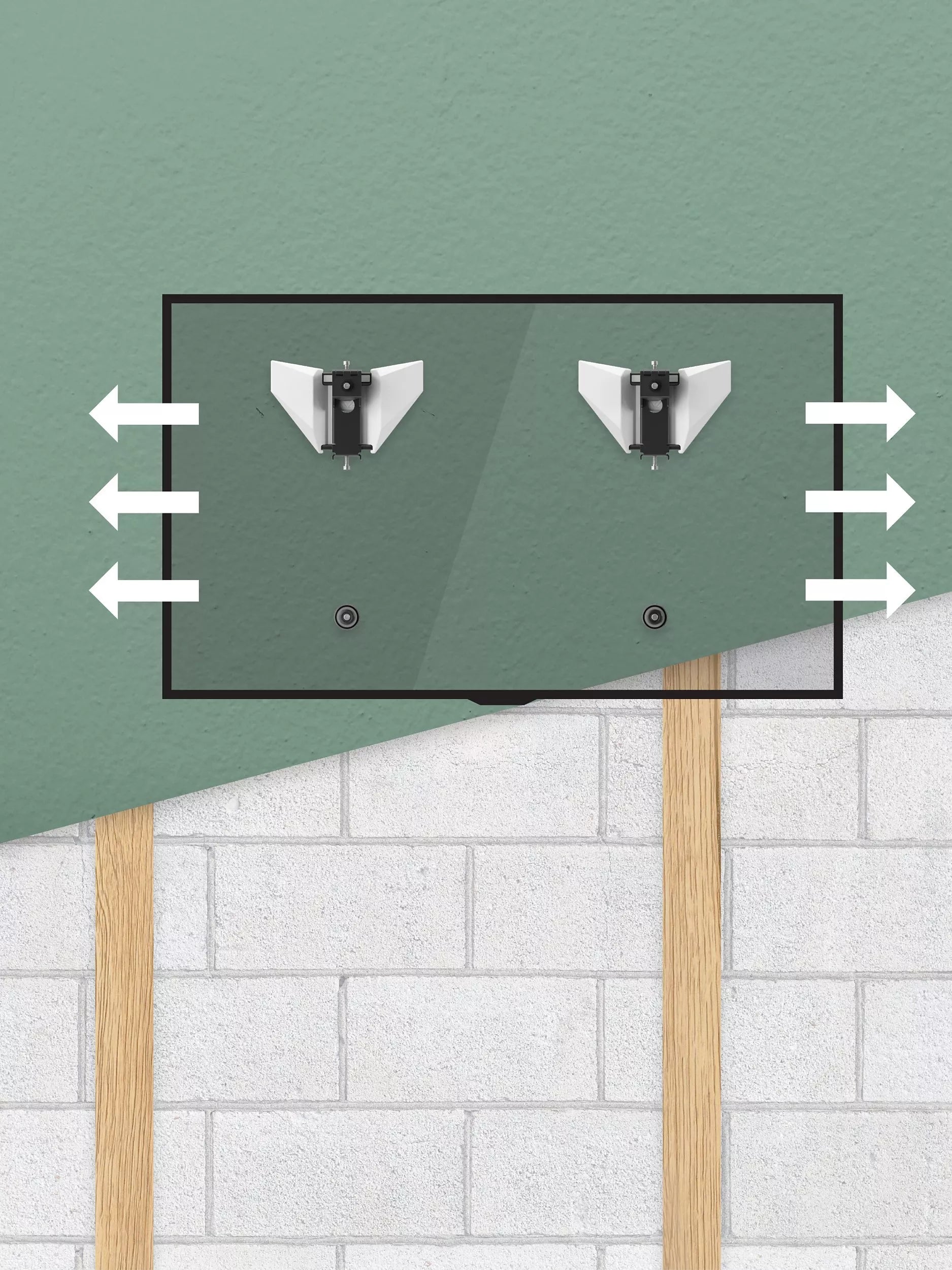 AVF JML8750 flat TV wall mount white (British brand)