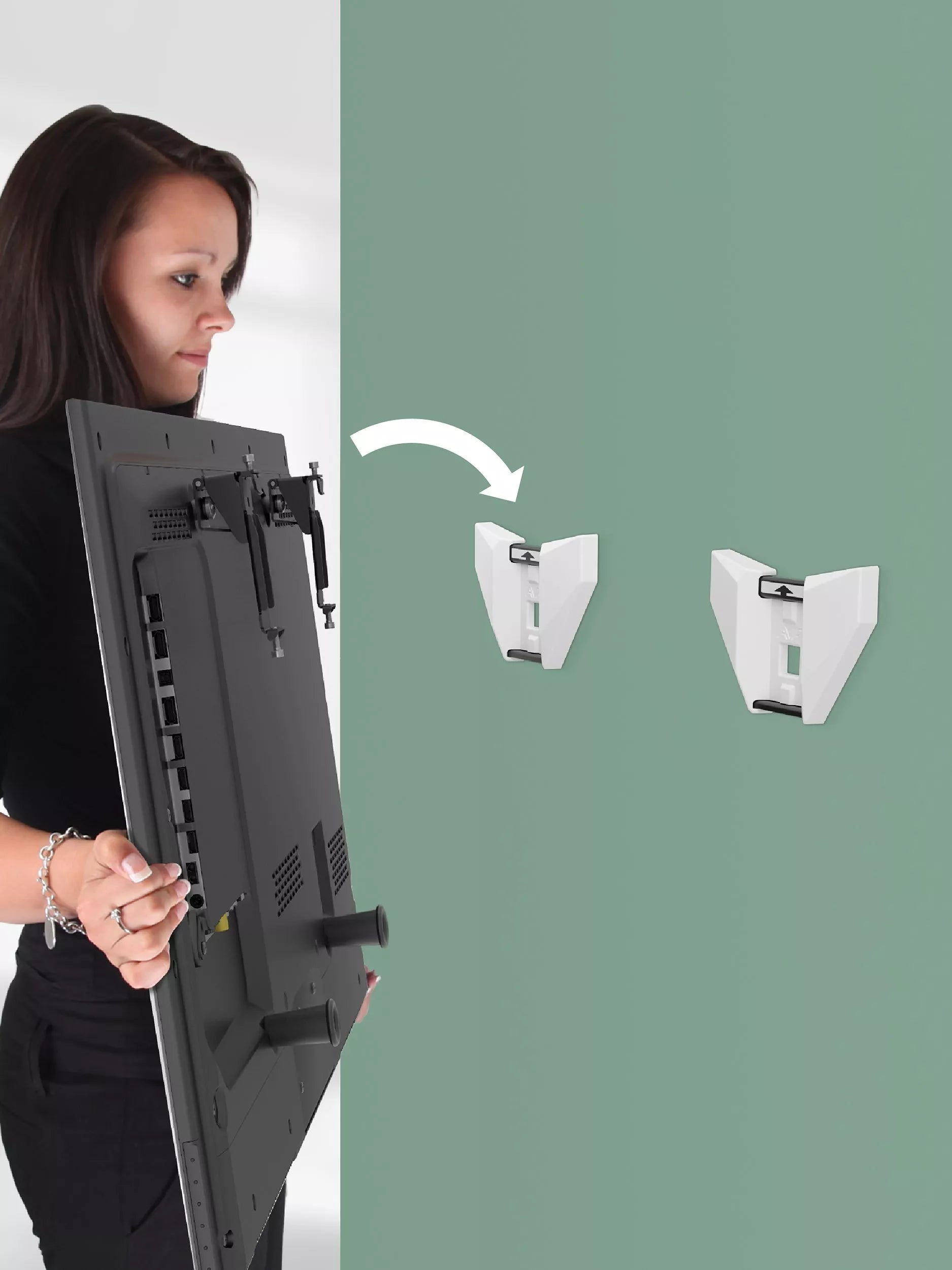 AVF JML8750 flat TV wall mount white (British brand)
