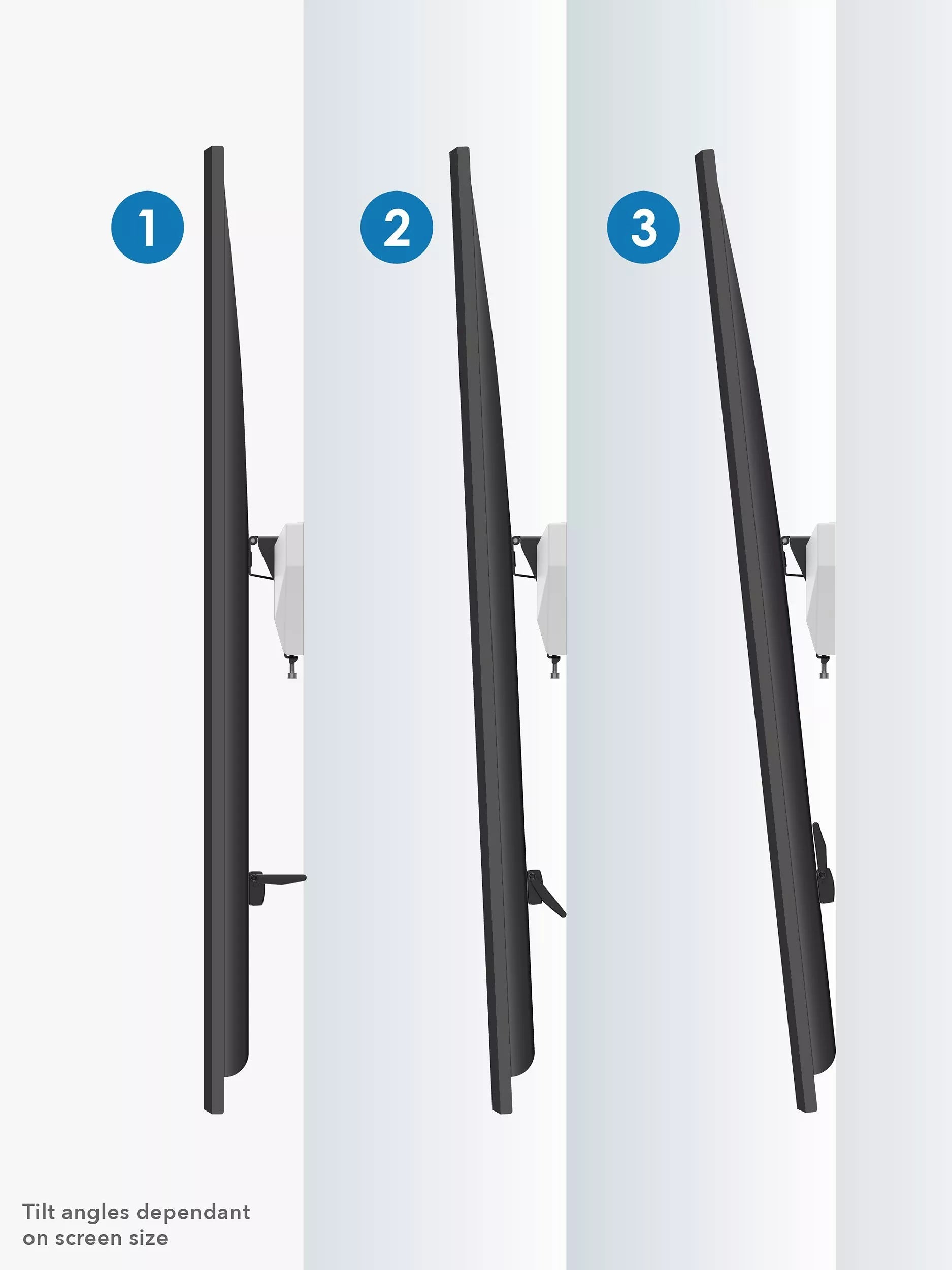 AVF fixed tilt wall mount white - British product