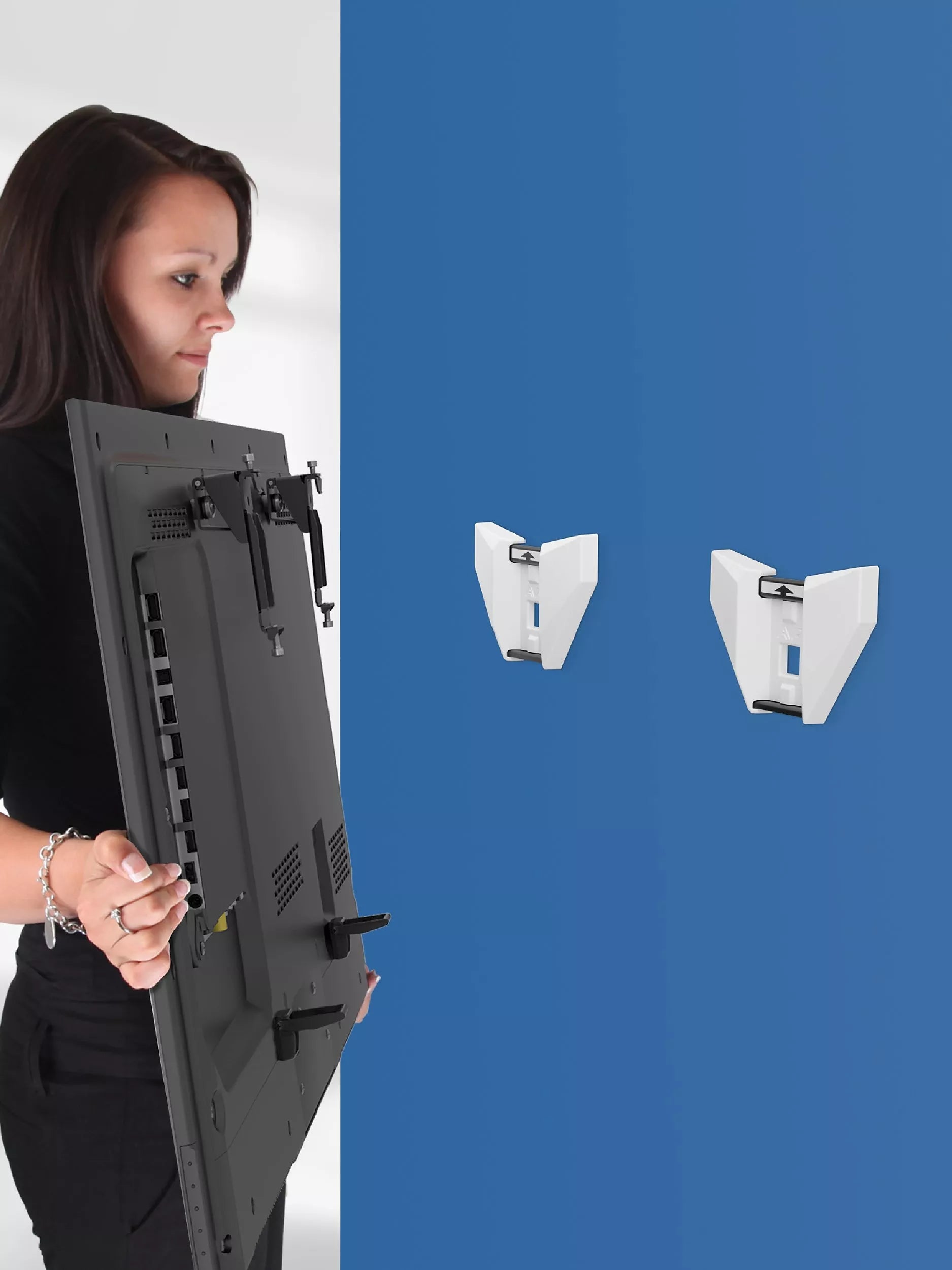 AVF fixed tilt wall mount white - British product