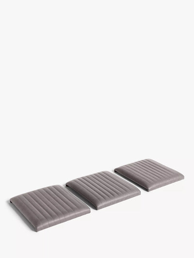 John Lewis John Lewis Brooks II Bench Seat Pads Mocha Set of 3- Buy online at McGrocer