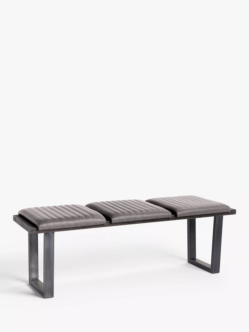John Lewis Brooks II bench seat pads Mocha set of 3 (British brand)