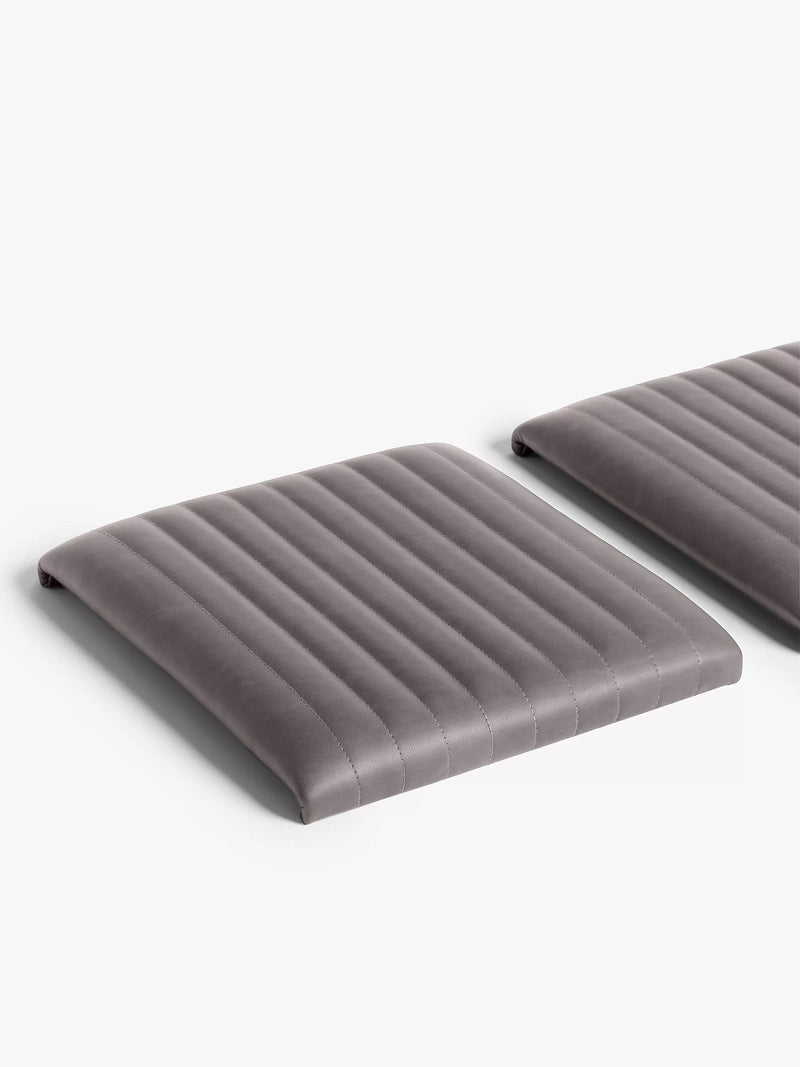 John Lewis Brooks II bench seat pads Mocha set of 3 (British brand)