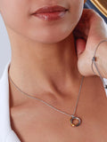 Kit Heath bevel trilogy pendant necklace mixed metals, imported from the UK