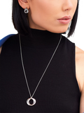 Kit Heath Bevel Trilogy silver pendant necklace 66cm, imported from the UK