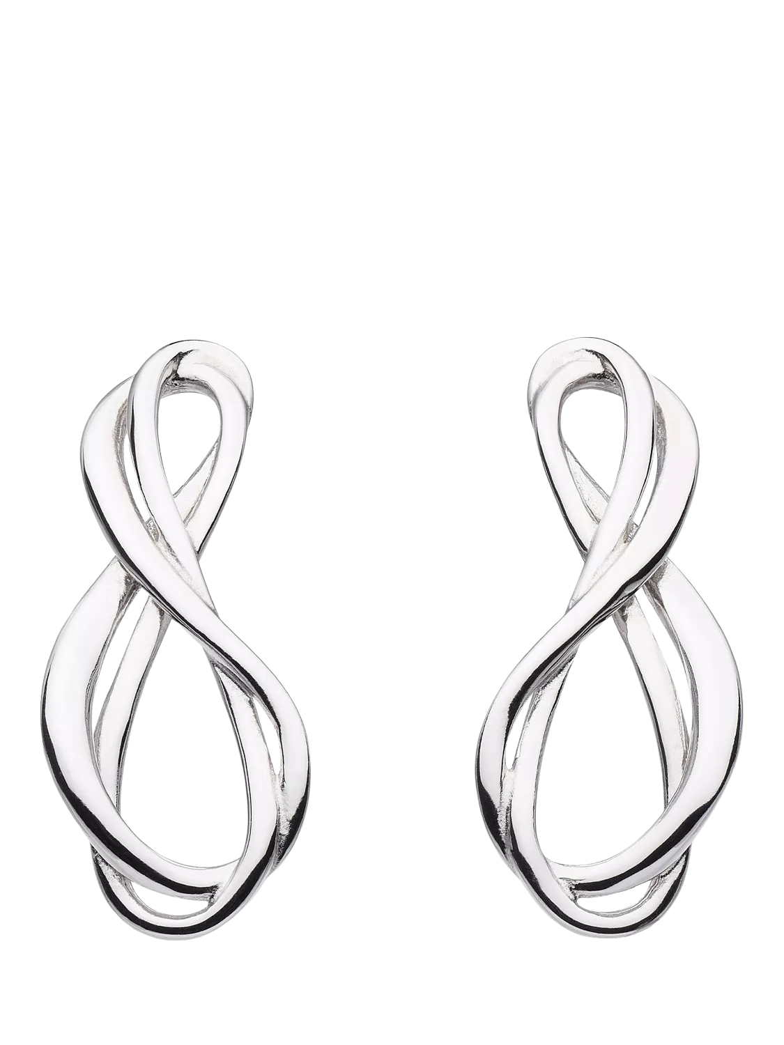 Kit Heath infinity stud earrings silver, UK version