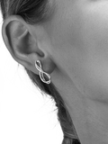 Kit Heath infinity stud earrings silver, UK version