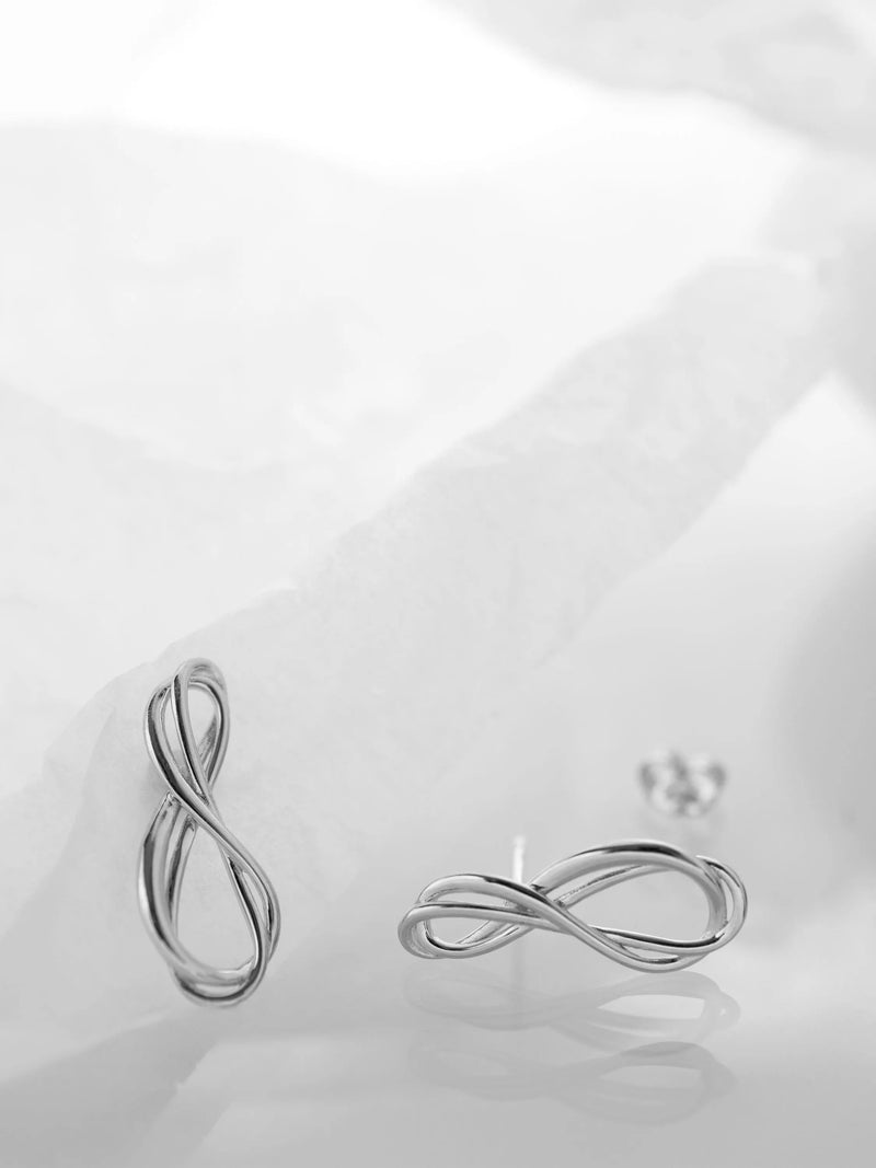 Kit Heath infinity stud earrings silver, UK version