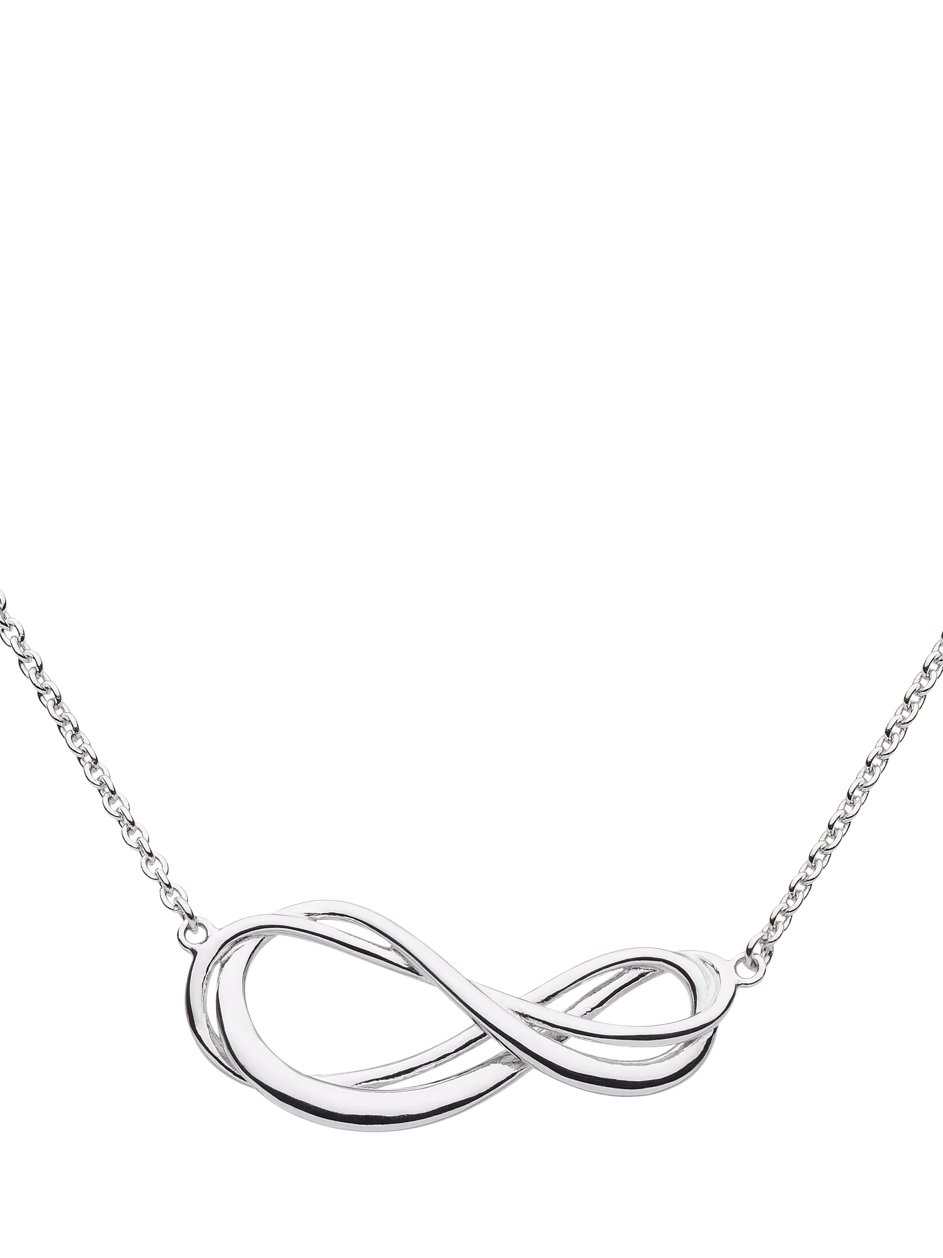 Kit Heath Infinity Pendant Necklace in silver (British brand)