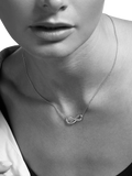 Kit Heath Infinity Pendant Necklace in silver (British brand)
