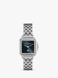 Olivia Burton Grosvenor Square Uhr mit Sonnenschliff-Zifferblatt und Kristallarmband (britische Marke)