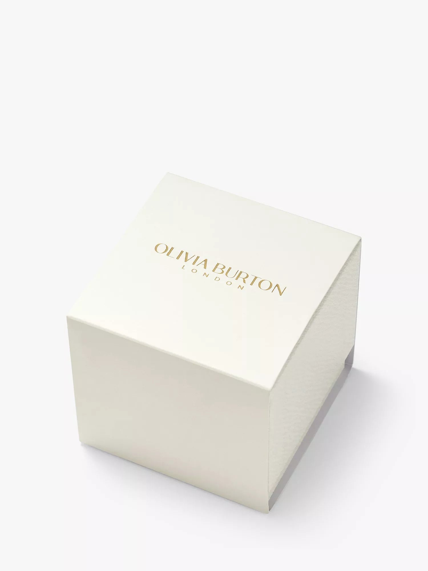 Olivia Burton Grosvenor Square watch with sunray dial and crystal bracelet strap (British brand)