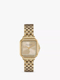 Olivia Burton Grosvenor Square Uhr mit Sonnenschliff-Zifferblatt und Kristallarmband (britische Marke)