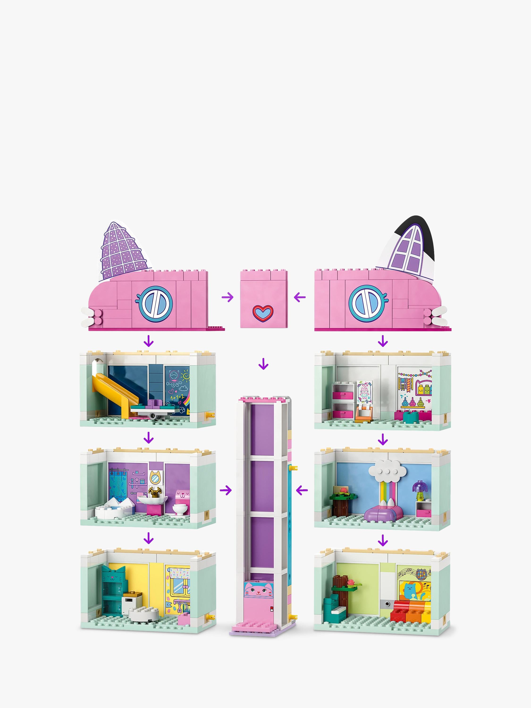 Lego Gabby's Dollhouse playset with 4 figures, UK version
