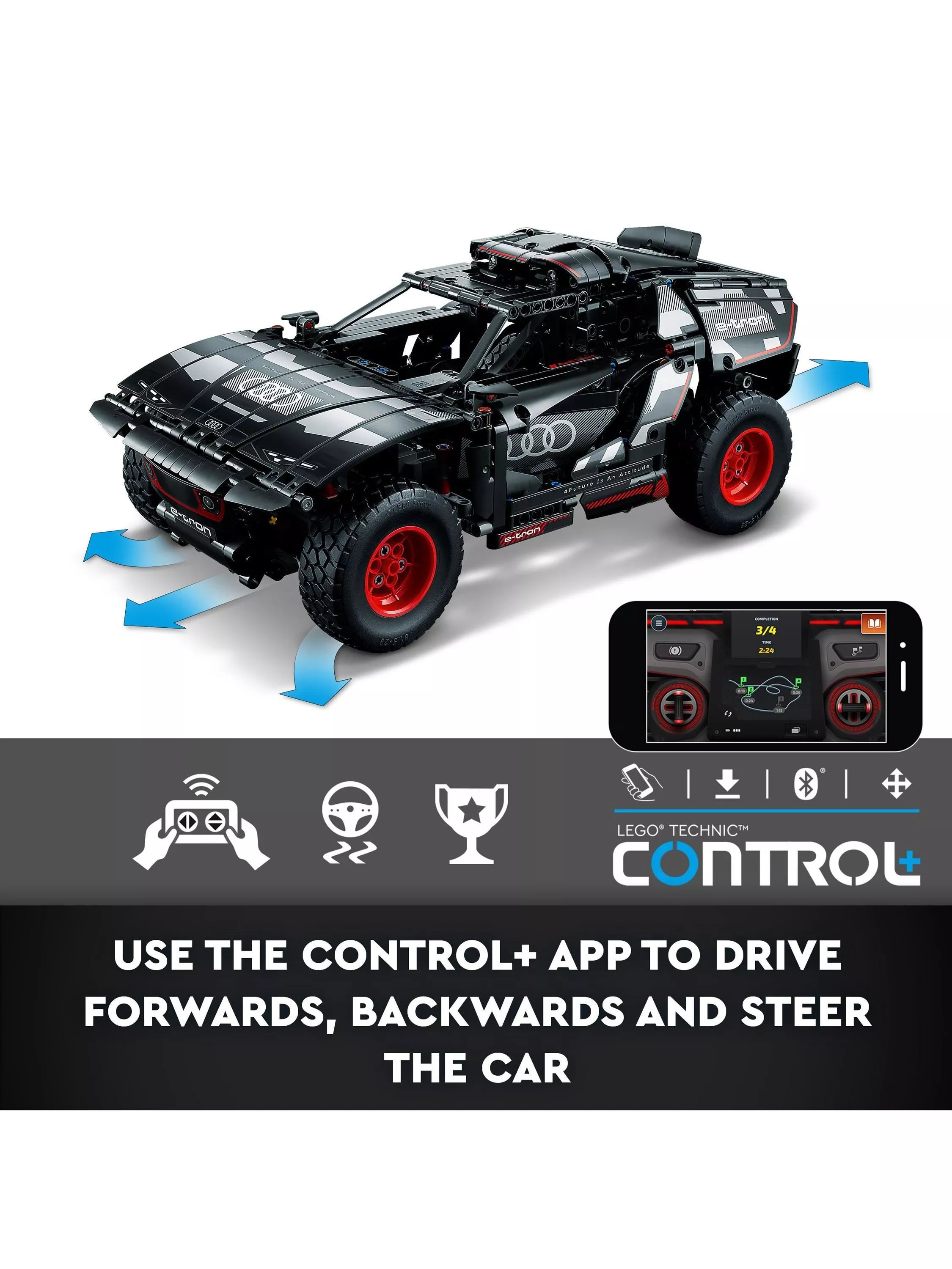LEGO Technic Audi RS Q e-tron remote control car toy, UK version