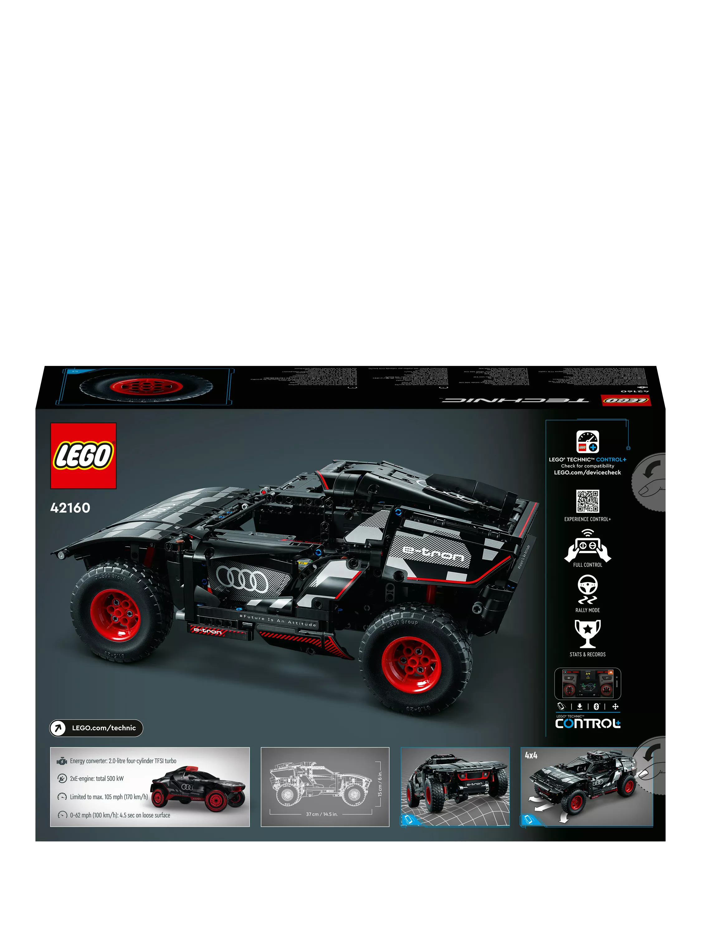 LEGO Technic Audi RS Q e-tron remote control car toy, UK version