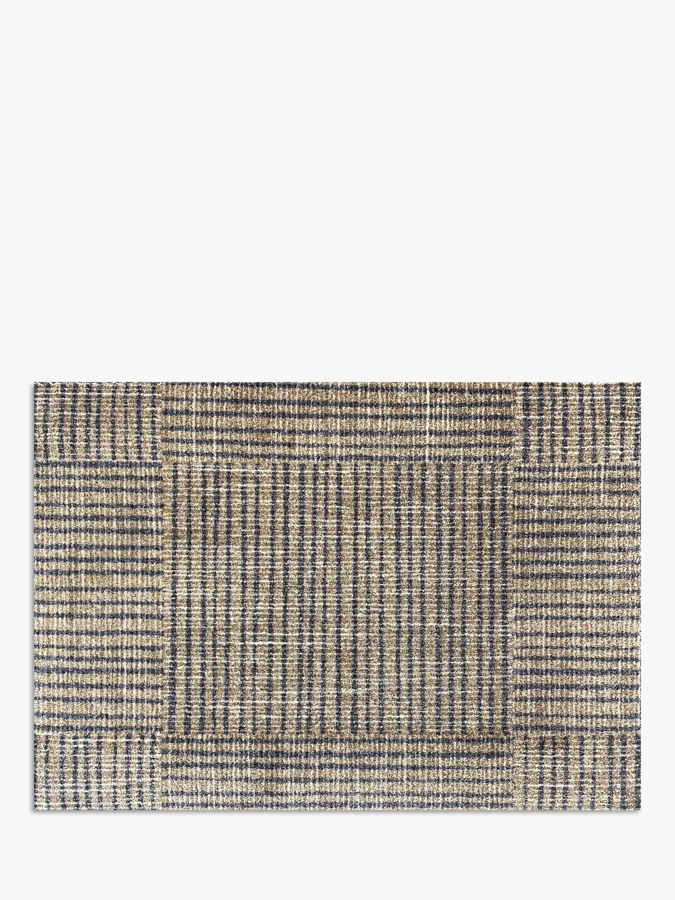 Neutral canvas wash and dry door mat (British brand)