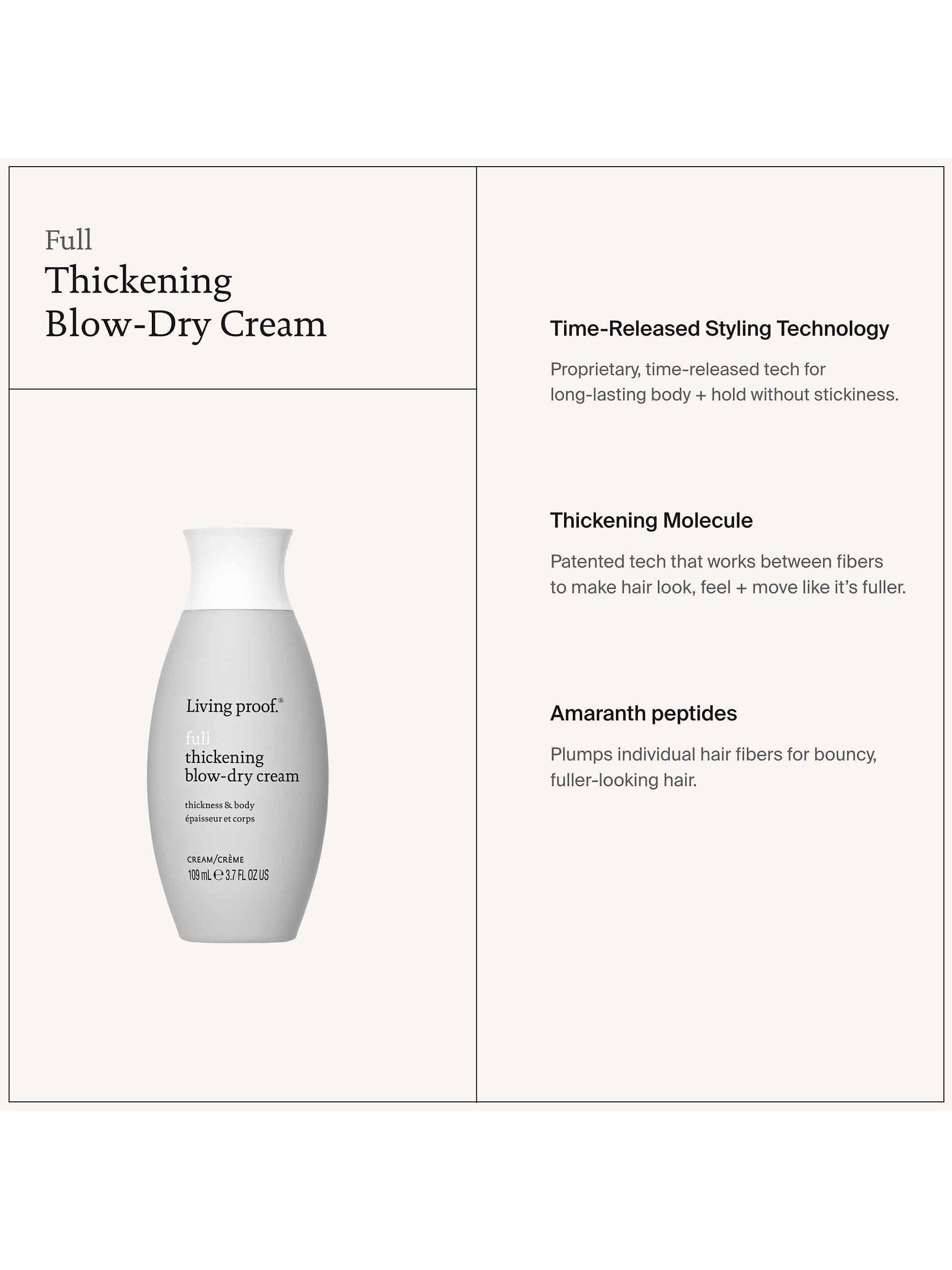 Living Proof Thickening Blow-Dry Styling Cream 109ml, UK version